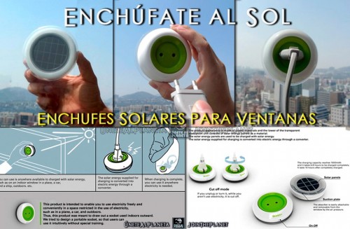 Diseño Social - Enchufe solar para ventanas que genera