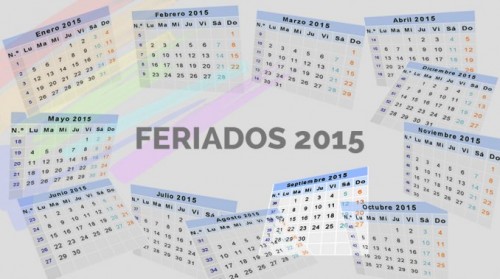 Feriados 2015 - Calendario