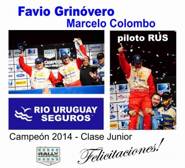 Placa-Favio-Grinovero-Piloto-RUS-Campeon-Rally-Argentino-Clase-Junior-RUS