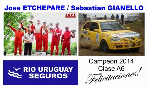 Placa-Jose-Etchepare-Campeon-Rally-Entrerriano-2014-Clase-A6