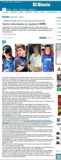 RUS Godoy y el automovilismo en El Diario 19-1-15