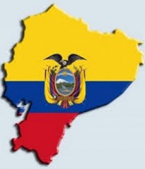 ecuador mapa bandera y escudo