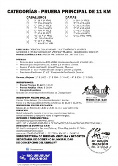 Maraton de la Playa 2015 - Programa