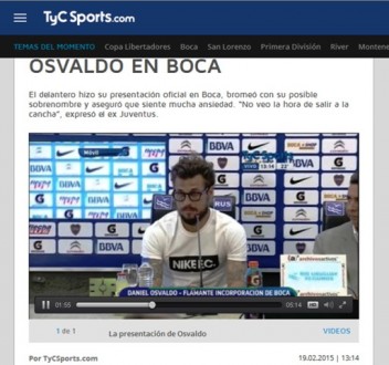 RUS - Presentacion - Daniel Osvaldo Boca Juniors