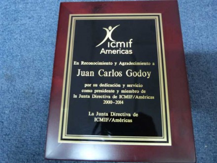 Reconocimiento a Juan Carlos Godoy - Icmil Americas