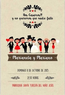 Participacion Boda