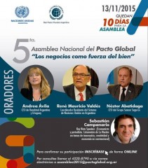 5 asamblea Nacional del Pacto Global 13-11-15