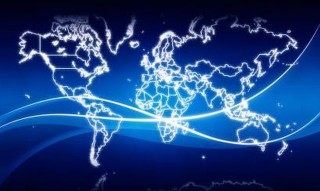 planisferio con fondo azul