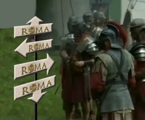 todos los caminos conducen a roma con legiones