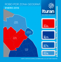 zonas de mas robo de autos CABA mar 2016