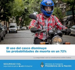 uso del caso en moto Seguridad Vial