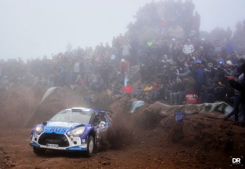 Marcos LIGATO (ARG) and his co-driver Ruben GARCIA (ARG) drive their Citroen DS3 WRC-RC1 during SS 16 (El Condor - Copina).  FIA WORLD RALLY CHAMPIONSHIP 2016, WRC Rally Argentina (ARG), 24/4/2016, Córdoba, Argentina.     Photo: (Daniel Ramonell @World)