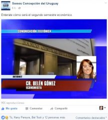 Belen Gomez en Somos Concepcion jul 2016