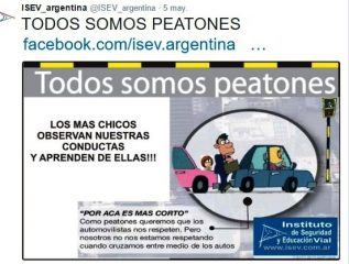 ISEV todos somos peatones CRUZAR MAL