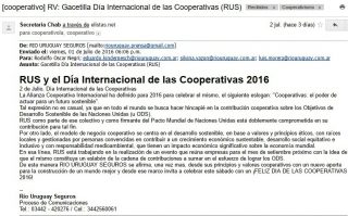 RUS en Foro Cooperativo 5-6-16