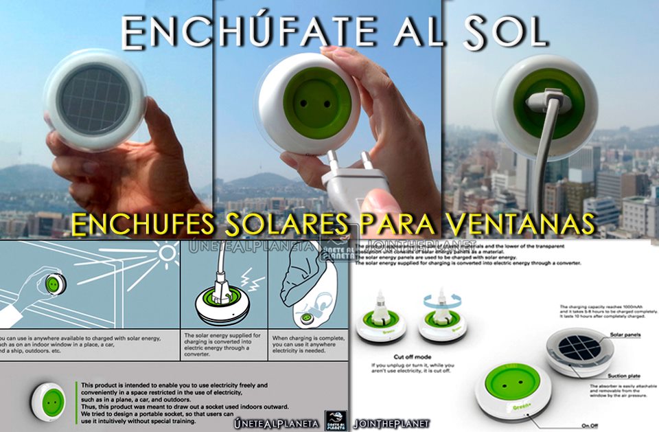 Enchufe solar para ventanas que genera electricidad – Ciudad